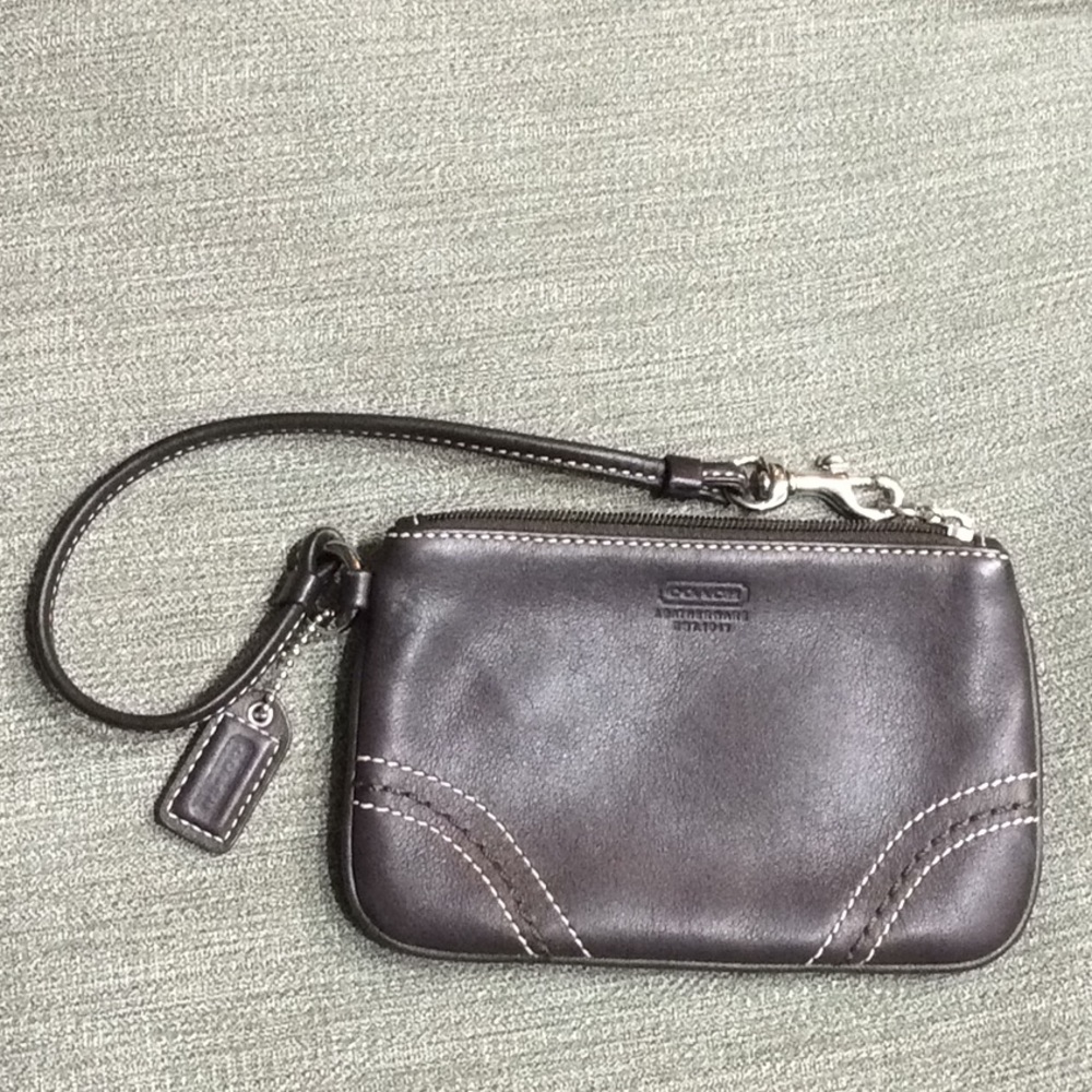 Coach Leather Wristlet